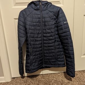 Columbia winter puffer Navy ladies S